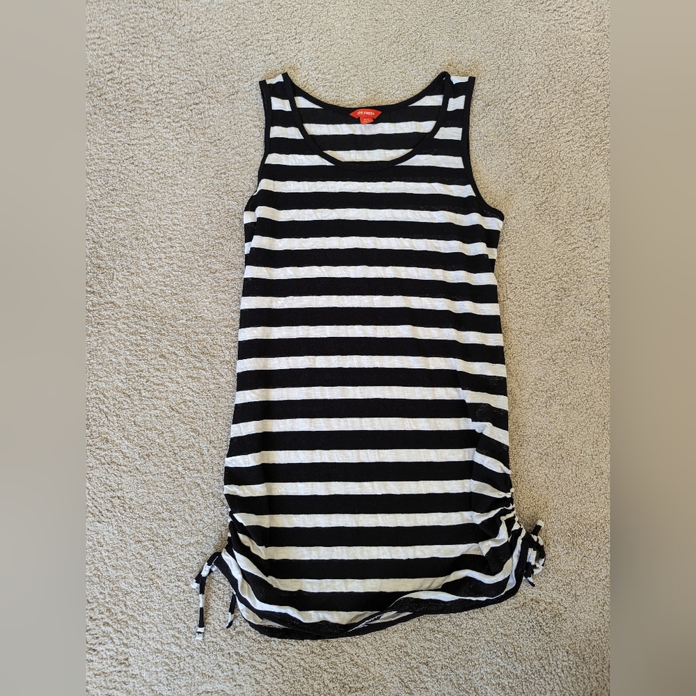 Joe Fresh, black and white bathing suit cover